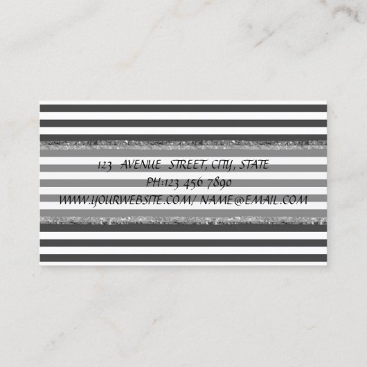 プロモダンフィーストライプのル 名刺 (裏面)