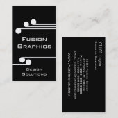 プロモダン名刺、白黒 名刺 (正面/裏面)