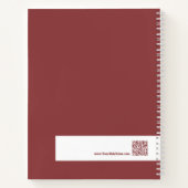 プロモチームイメージ美容師ブルゴーニュホワイト ノートブック (裏面)