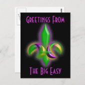 プロモハガキ白熱［赤熱］光を放つフルーアデリスニューオーリンズLA ポストカード (正面/裏面)