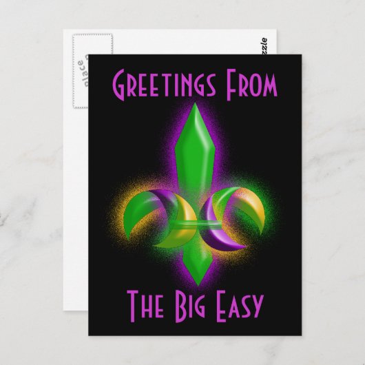 プロモハガキ白熱［赤熱］光を放つフルーアデリスニューオーリンズLA ポストカード (正面/裏面)