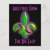 プロモハガキ白熱［赤熱］光を放つフルーアデリスニューオーリンズLA ポストカード (正面)