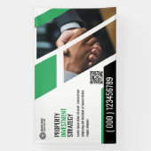 プロモバナーグリーンテンプレート 横断幕 (縦)