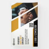 プロモバナーブラウンテンプレート 横断幕 (縦)