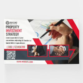 プロモバナーレッドテンプレート 横断幕