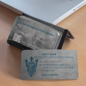 プロモパーソナライズされたノロゴQRコードURL組積造 名刺