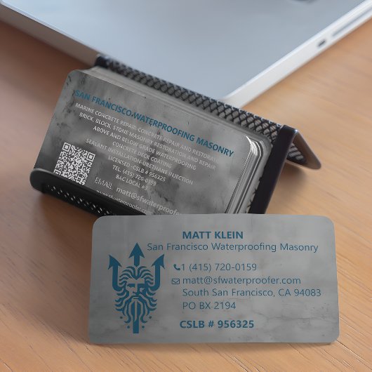 プロモパーソナライズされたノロゴQRコードURL組積造 名刺