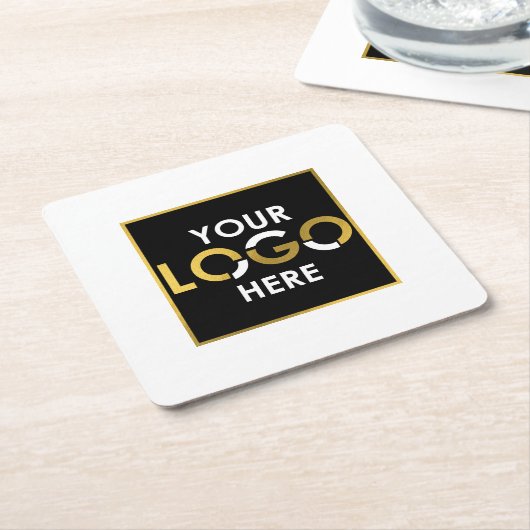 プロモパーソナライズされたーションはこちら スクエアペーパーコースター (アングル)