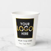 プロモパーソナライズされたーションはこちら 紙コップ (正面)