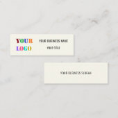 プロモパーソナライズされたーション名刺テンプレート スキニー名刺 (正面/裏面)