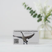 プロモパーソナライズされたーションQRコードソーシャルメディア 名刺 (スタンド正面)