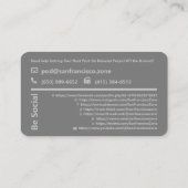 プロモパーソナライズされたーションQRコードソーシャルメディア 名刺 (裏面)