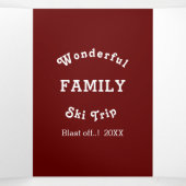 プロモファミリー懇親会スキーバケーションアドルト 三つ折りプログラム (内部中)