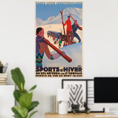 プロモフランスのノスキービンテージポスター ポスター (ホームオフィス)