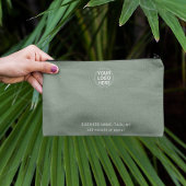 プロモブランドのSage Green Businessロゴ アクセサリーポーチ