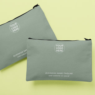 プロモブランドのSage Green Businessロゴ アクセサリーポーチ