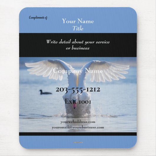 プロモマウスパカスタマイズッド – HAMbyWG マウスパッド (正面)