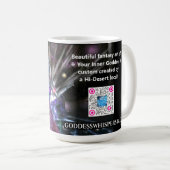 プロモマグデザインテンプレート – インナー女神 コーヒーマグカップ (正面右)