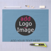 プロモモダンカスタマイズ可能なビジネスダスティブルーラップ 薄葉紙 (クラフト)