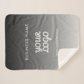 プロモモダンノロゴと文字 |編集可能な色 シェルパブランケット (正面(横))