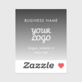 プロモモダンノロゴと文字 |編集可能な色 シール (シート)