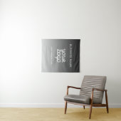 プロモモダンノロゴと文字 |編集可能な色 タペストリー (インサイチュ(横))