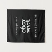 プロモモダンノロゴと文字 |編集可能な色 タペストリー (正面(横))