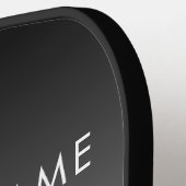 プロモモダンノロゴと文字 |編集可能な色 ピックルボールラケット (左詳細)