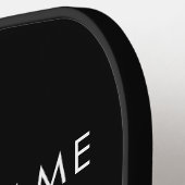 プロモモダンノロゴと文字 |編集可能な色 ピックルボールラケット (左詳細)