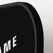 プロモモダンノロゴと文字 |編集可能な色 ピックルボールラケット (左詳細)