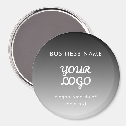 プロモモダンノロゴと文字 |編集可能な色 マグネット (正面/裏面)