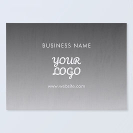 プロモモダンノロゴと文字 |編集可能な色 薄葉紙