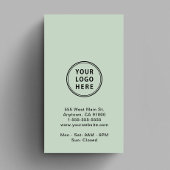 プロモモダンノロゴQRコードセージ 名刺