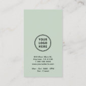 プロモモダンノロゴQRコードセージ 名刺 (裏面)