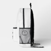 プロモモダンーションのロゴ（白） プリントバックパック (右)