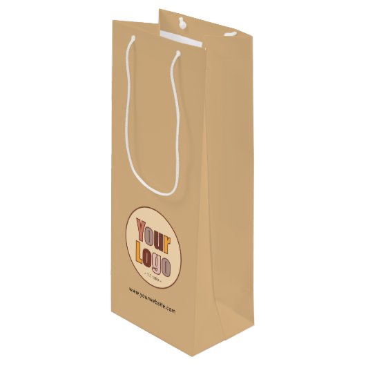 プロモモダンーション会社のロゴテンプレート ワインギフトバッグ (正面アングル)
