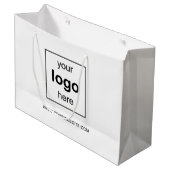 プロモモダンーション・ビジネス・ロゴ ラージペーパーバッグ (正面アングル)