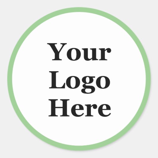 プロモライトグリーンとホワイトロゴはこちら ラウンドシール (正面)