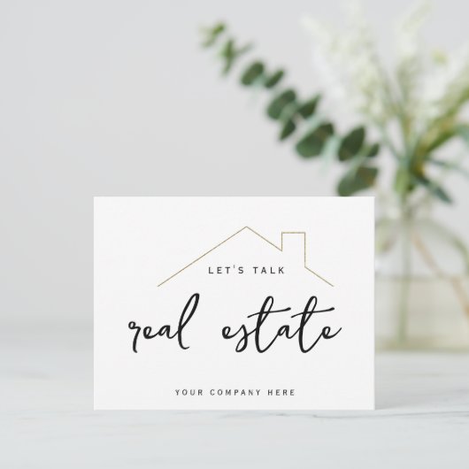 プロモレッツトークエステート実在金ゴールドハウス ポストカード (スタンド正面)