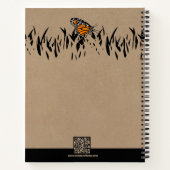 プロモローンシルエットバタフライガーデン ノートブック (裏面)