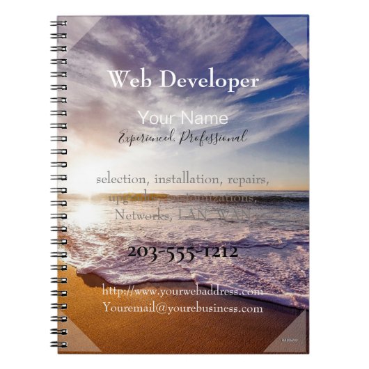 プロモーショカスタマイズンノート – HAMbyWG ノートブック (正面)