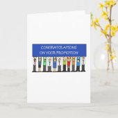 プロモーションおめでとう漫画の人 カード (黄色い花)