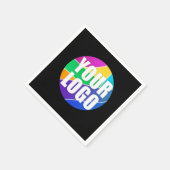 プロモーションのビジネスロゴを企業のプレゼント スタンダードカクテルナプキン (角)