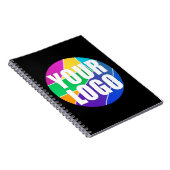 プロモーションのビジネスロゴを企業のプレゼント ノートブック (右側)