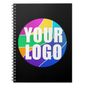 プロモーションのビジネスロゴを企業のプレゼント ノートブック (正面)