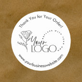 プロモーションのビジネスロゴを企業のプレゼント ラウンドシール