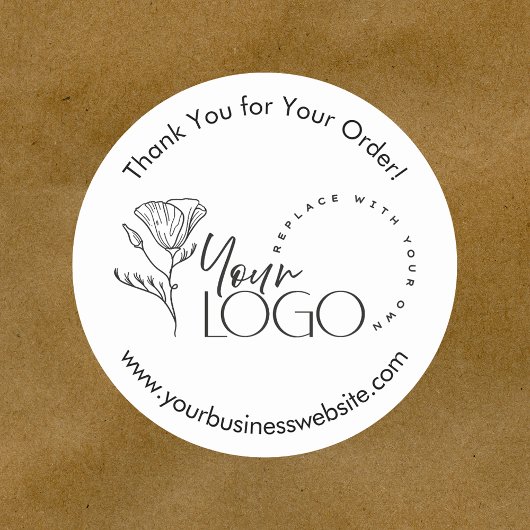 プロモーションのビジネスロゴを企業のプレゼント ラウンドシール