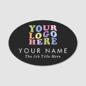 プロモーションアイテム最低限追加するロゴ名 名札 (正面)