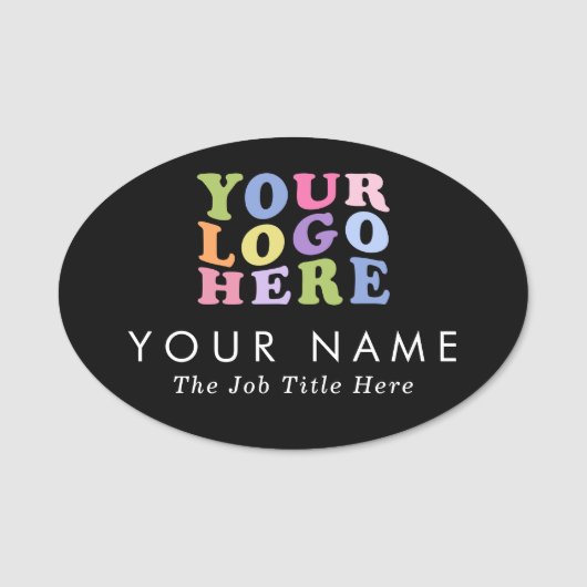 プロモーションアイテム最低限追加するロゴ名 名札 (正面)