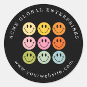 プロモーションアイテム最低限追加するロゴ ラウンドシール (正面)